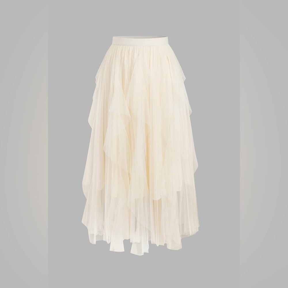 Cupshe Street Chic Cream Maxi Skirt